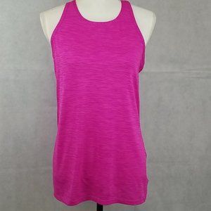 Athleta Running Yoga Wotkout Racer Tank Top Fuchsia Pink Barbie S